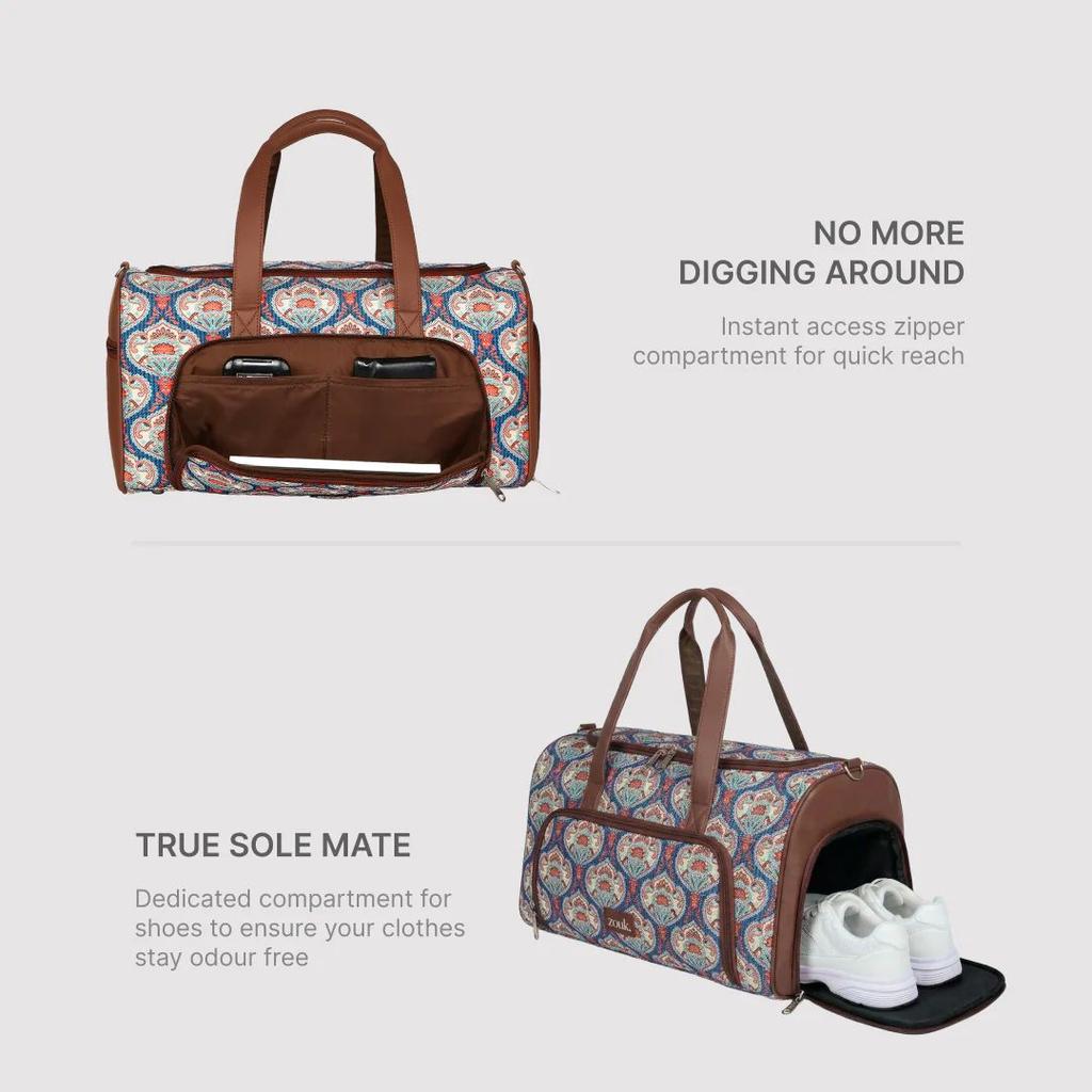 Kovil Blue Weekender Duffle Bag — photo 4