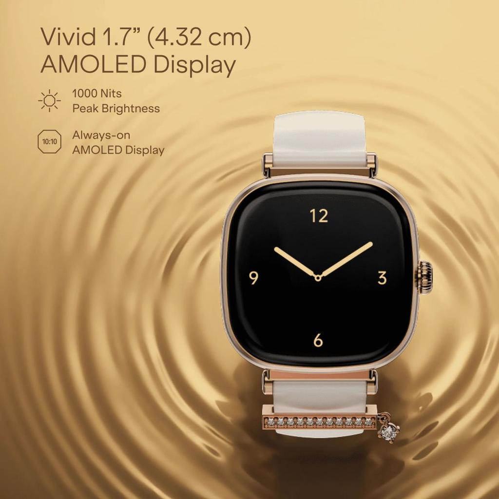 boAt Chrome Ivory | Smartwatch with 1.70" AMOLED Display, 1000 nits brightness & Female Wellness Tracking (Co-Designed with GIVA) — photo 6
