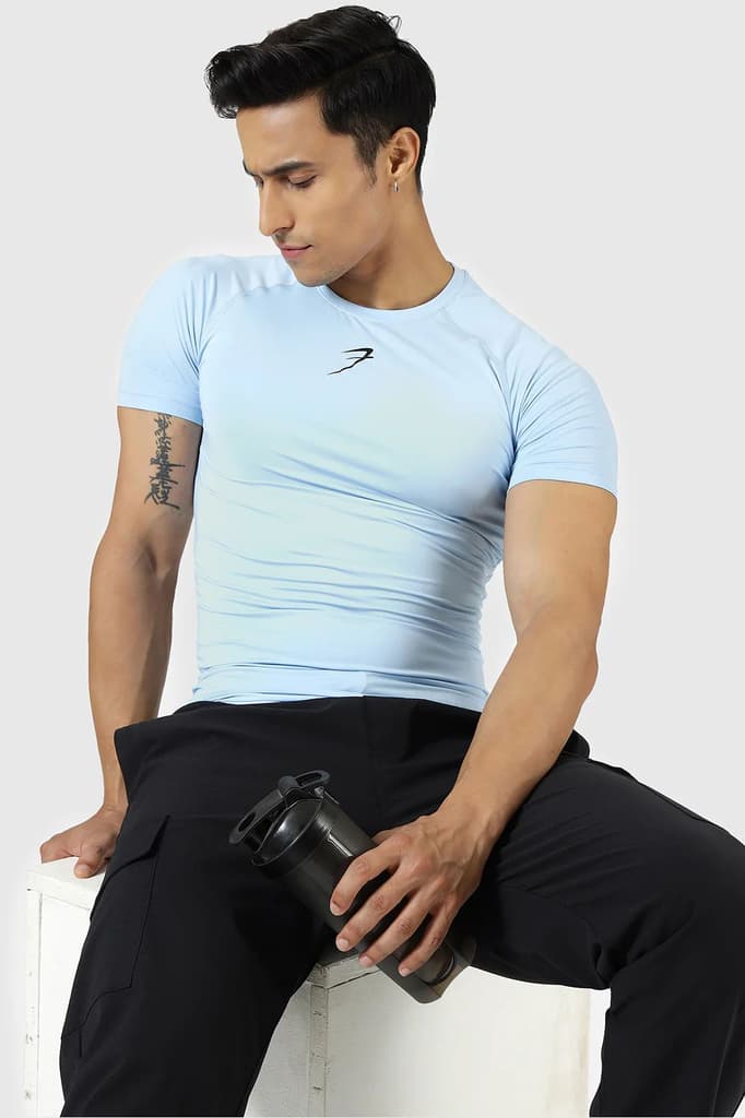 Compression T-shirt Glacial Blue — photo 5