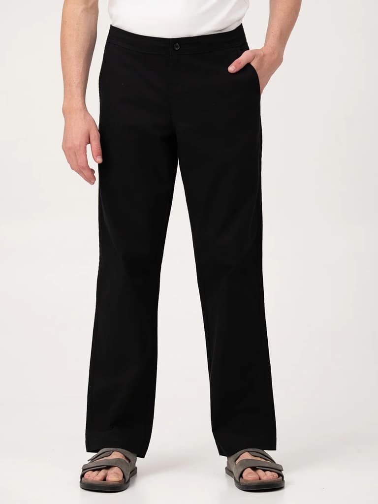 Monaco Black Relaxed Fit Lounge Pants