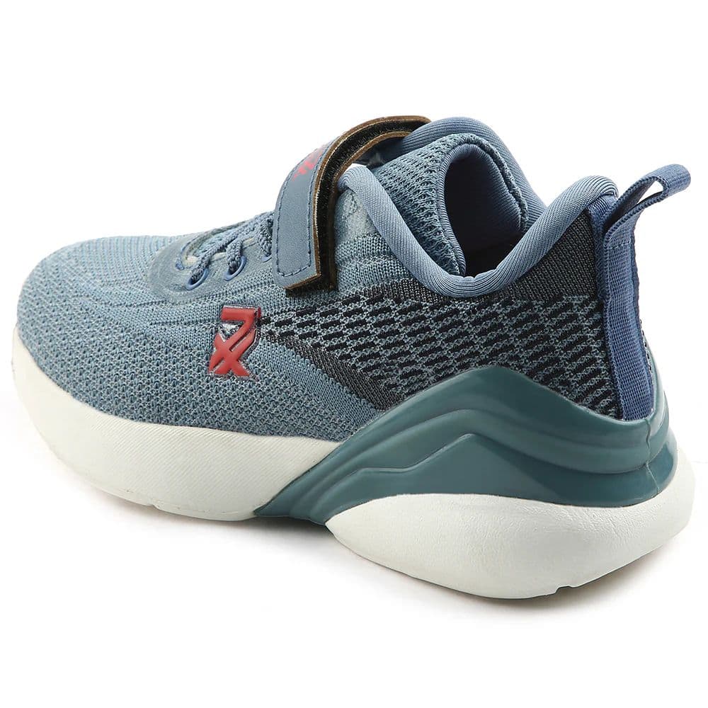 Leap7x Blue Sports Lacing Running Shoes For Kids COVER-02 By Liberty — photo 6