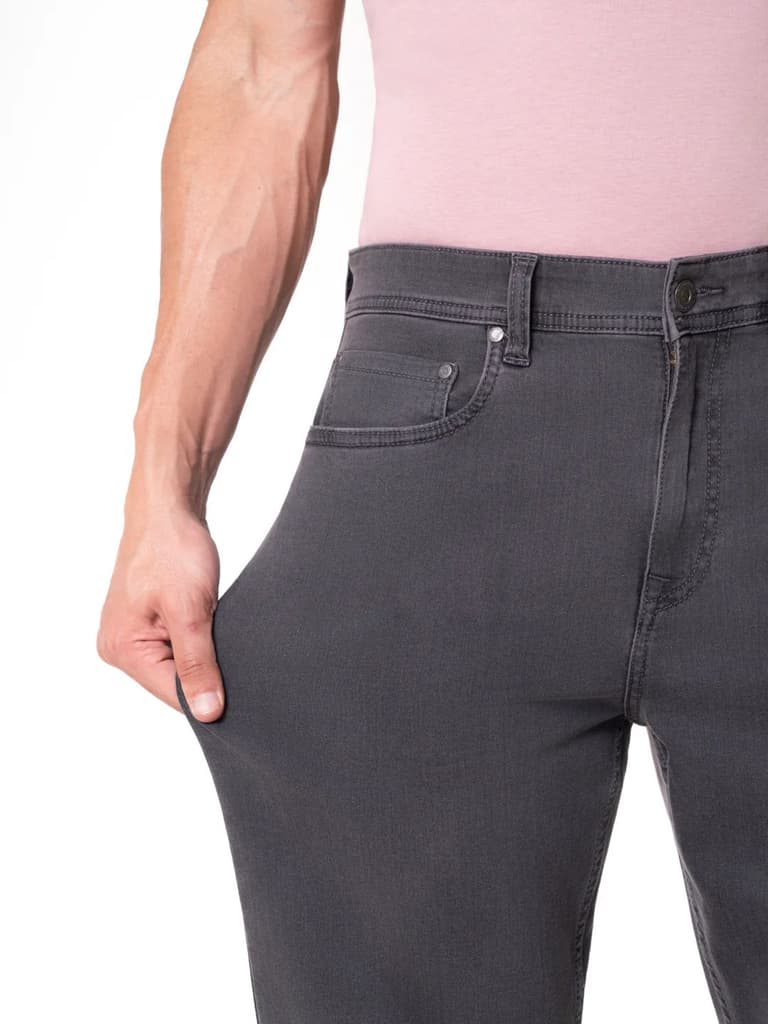 Chrome Grey Relaxed Fit Jeans — photo 4