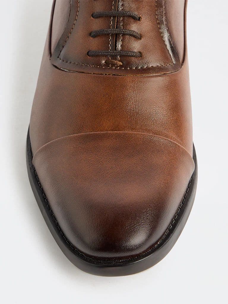 SOLEPLAY Tan Ombre Oxford Shoes — photo 4