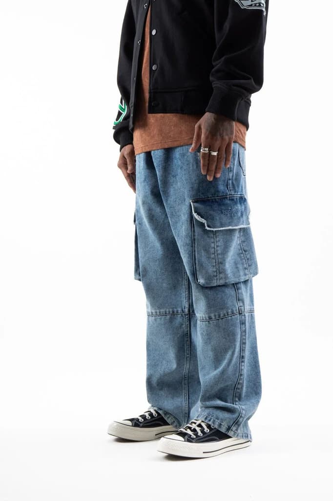 Steel Denim Cargo Pants_Royal Enfield x Urban Monkey — photo 2