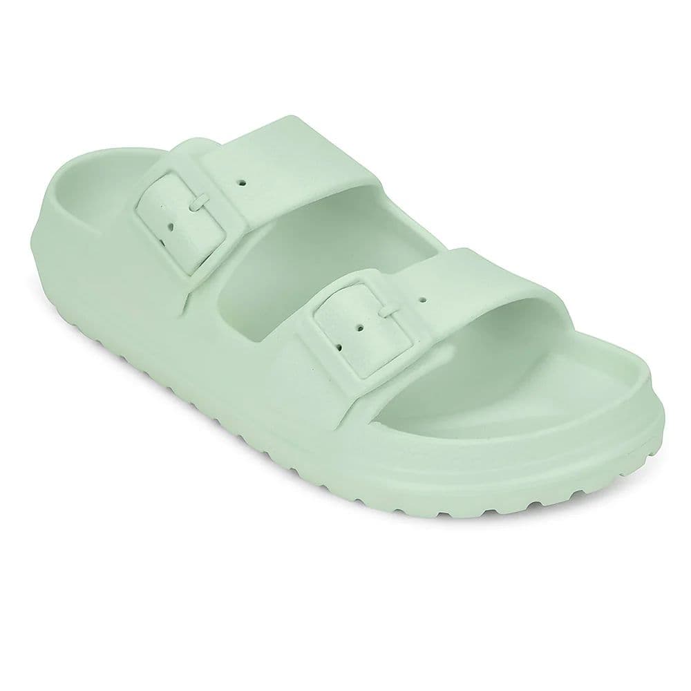 A-HA Light Green Casual Flat Sandal For Women EASYPRO By Liberty — 3/36 / Light Green