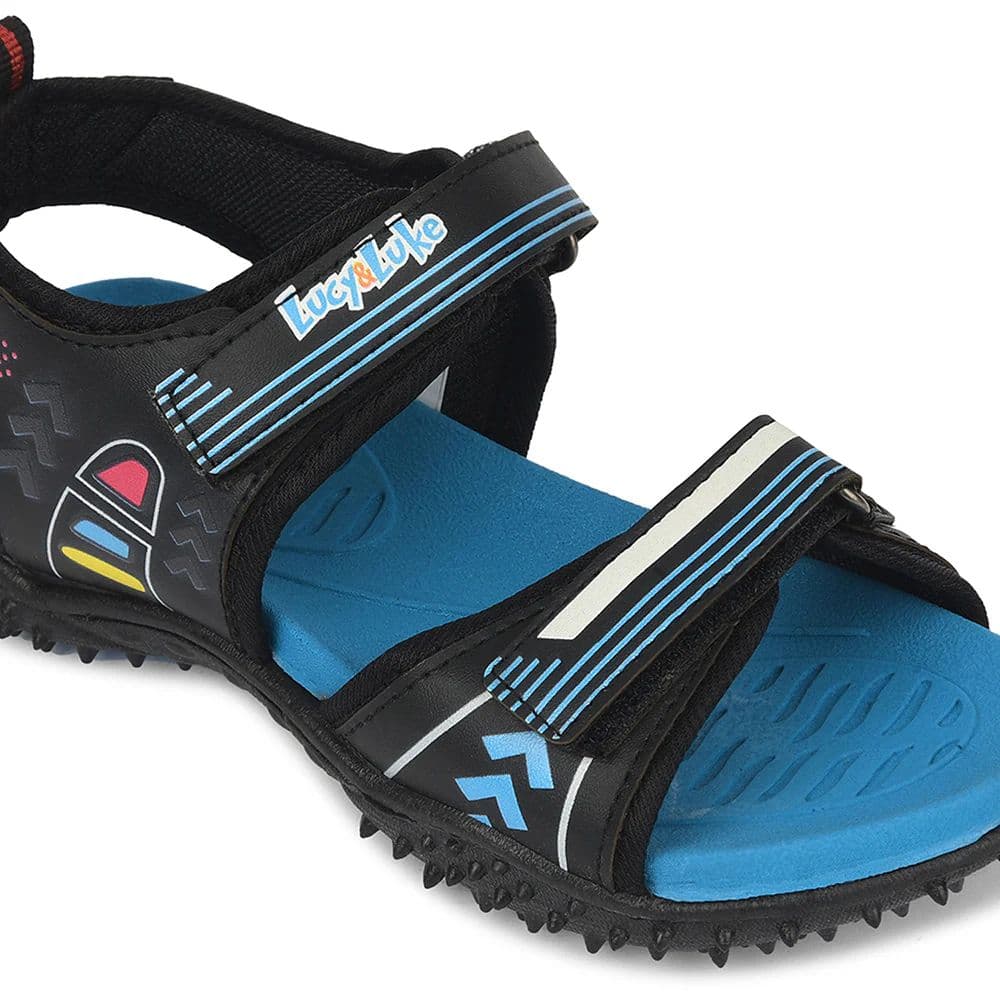 Lucy & Luke Black Casual Sandal For Kids ASPIRE-50 By Liberty — photo 4