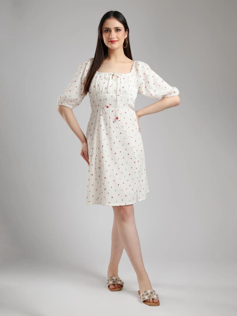 Lara Floral Printed Dress — photo 3