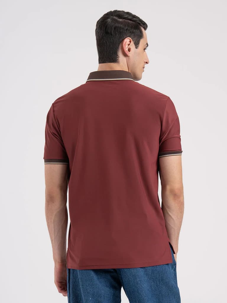 Jacquard Collar Polo T-Shirt for Men | Premium Comfort | Sharp Look — photo 3