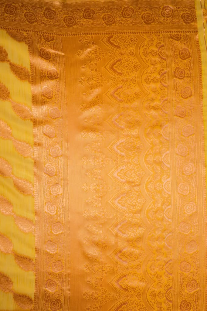 Mimosa Women's Woven Design Banarasi Style Art Silk Saree With Blouse Piece : SA00001773GDFREE — photo 8