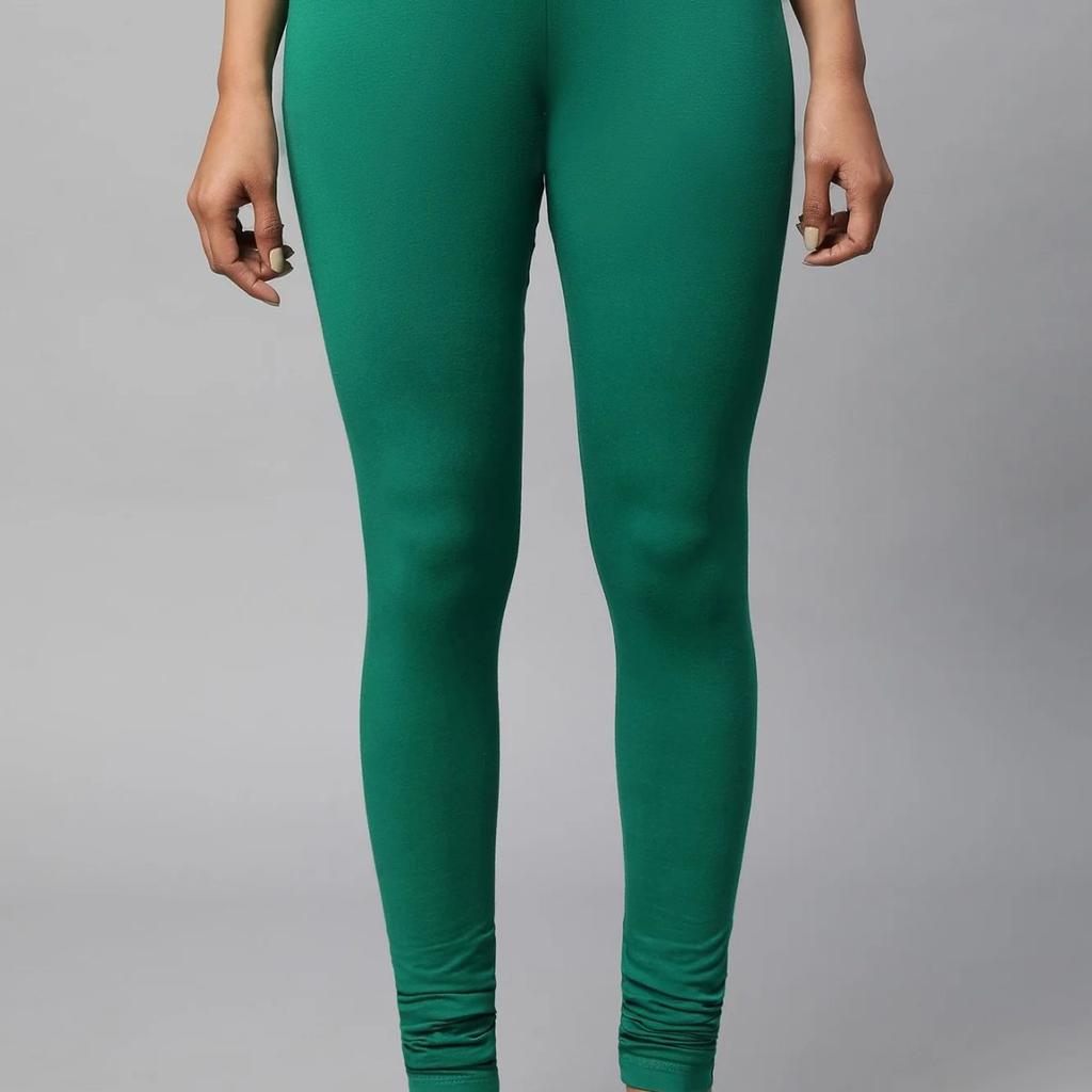 Green Mid-Rise Churidar