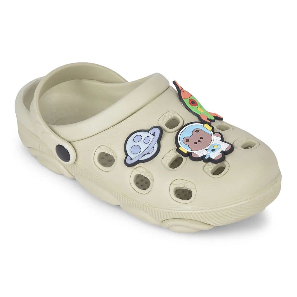 Lucy & Luke Beige Slingback Clogs For Kids LPMXT-K834 By Liberty — 7C/24 / Beige