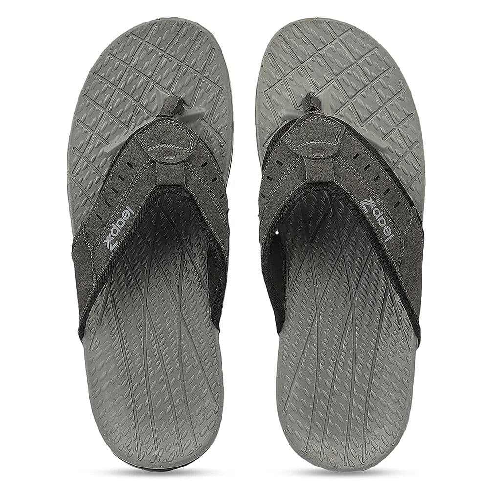 Leap7X VELOCITY-1 EVA Dark Grey Casual Slippers for Men by Liberty — photo 8