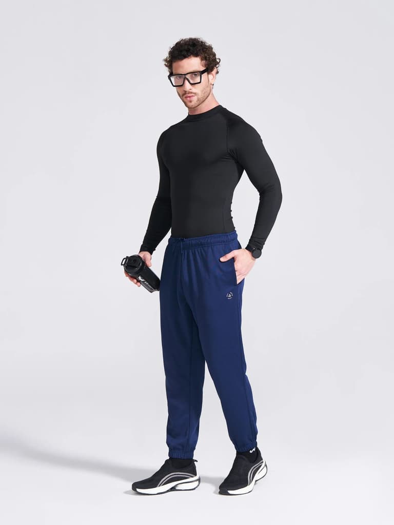 Men's Navy Regular Fit Track Pants — photo 4