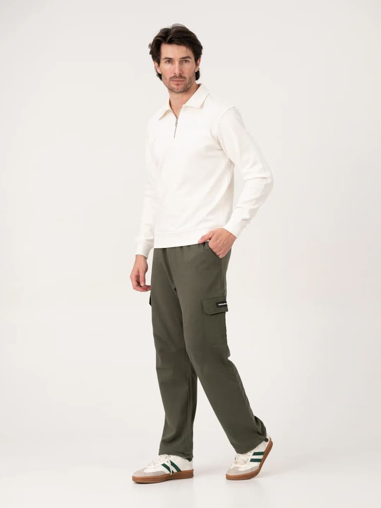 March Olive Relaxed Fit Cargo Sweatpants — photo 8