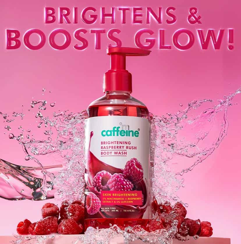 Brightening Body Wash | 5% Niacinamide & Raspberry Extracts (300ml)