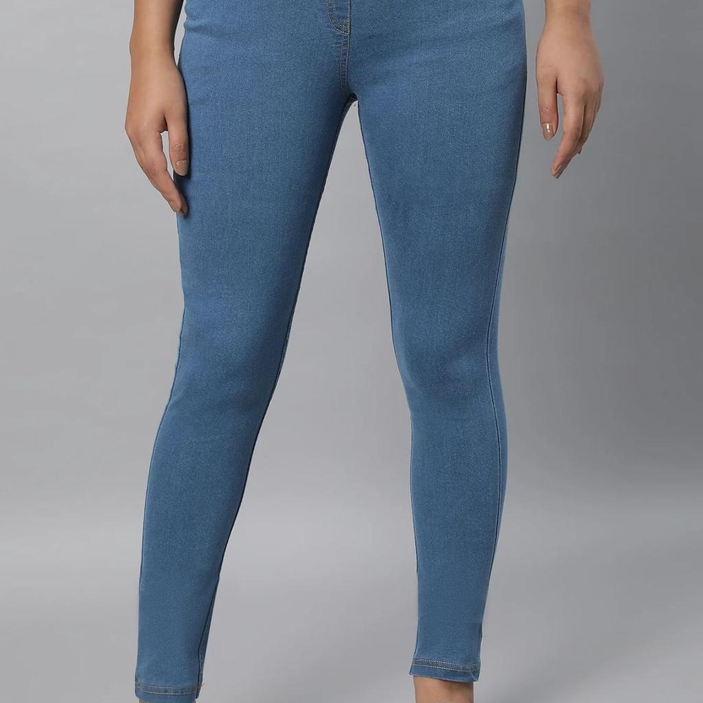 Ice Blue Denim Jeggings