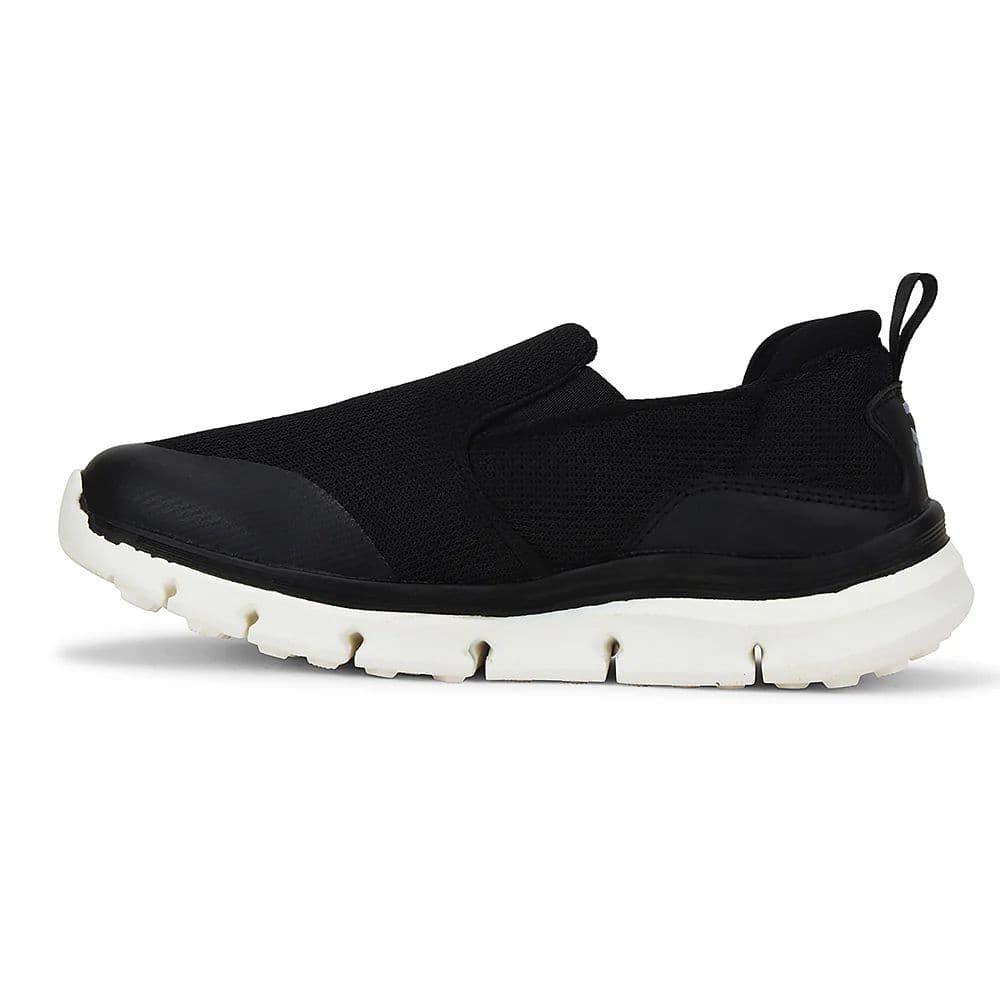 Leap7x Black Non Lacing Sports Walking Shoes For Women BRISBEN10E By Liberty — photo 3