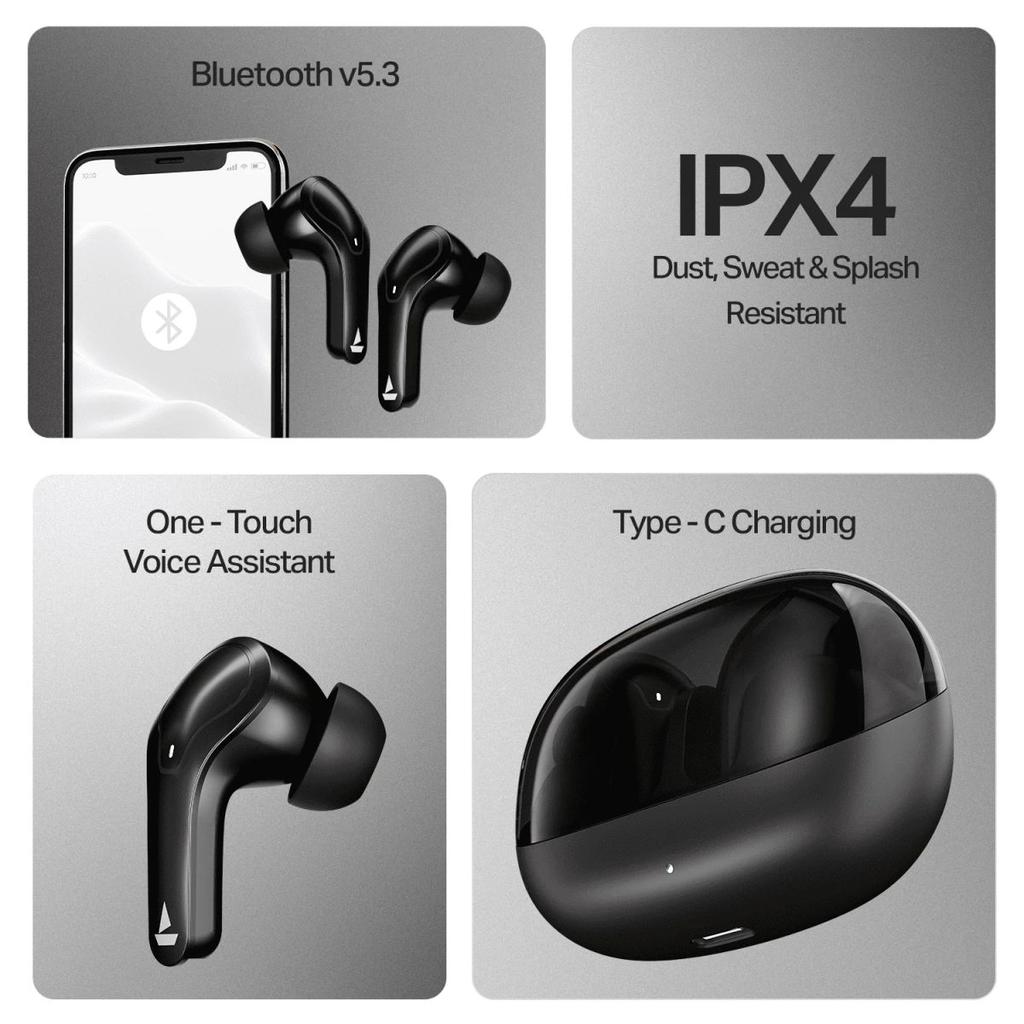 boAt Airdopes Plus 311 | Wireless Earbuds with 50 Hours Playback, Dual Mics with ENx™ Technology, BEAST™ Mode, ASAP™ Charge — photo 6