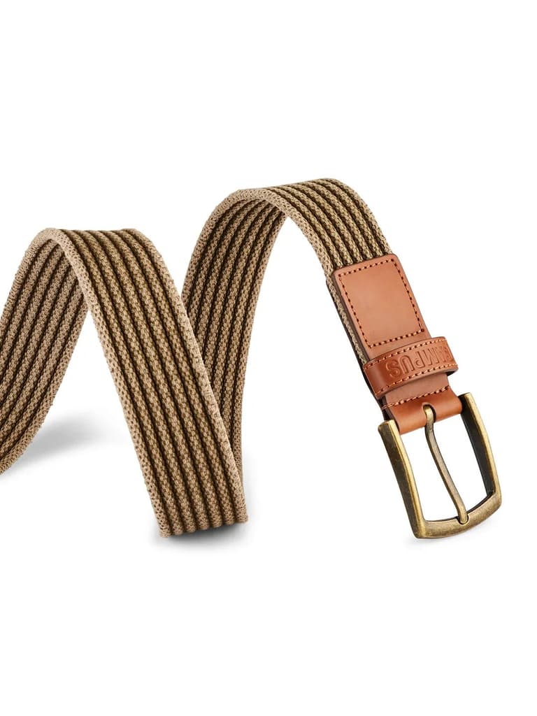 Web Braided Tan Unisex Belt — photo 3