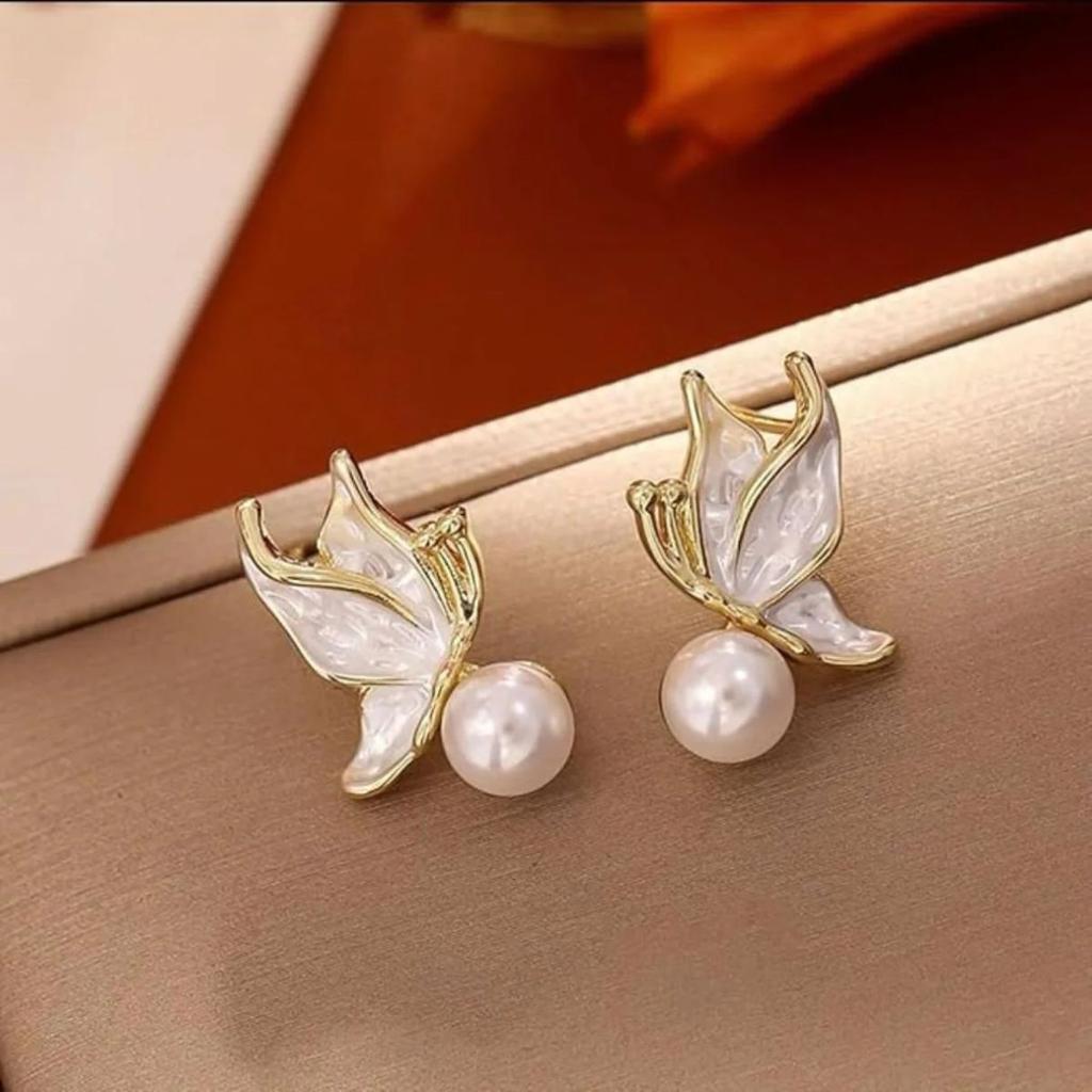 Ethereal Wings Ear Studs | Butterfly Earrings — photo 6