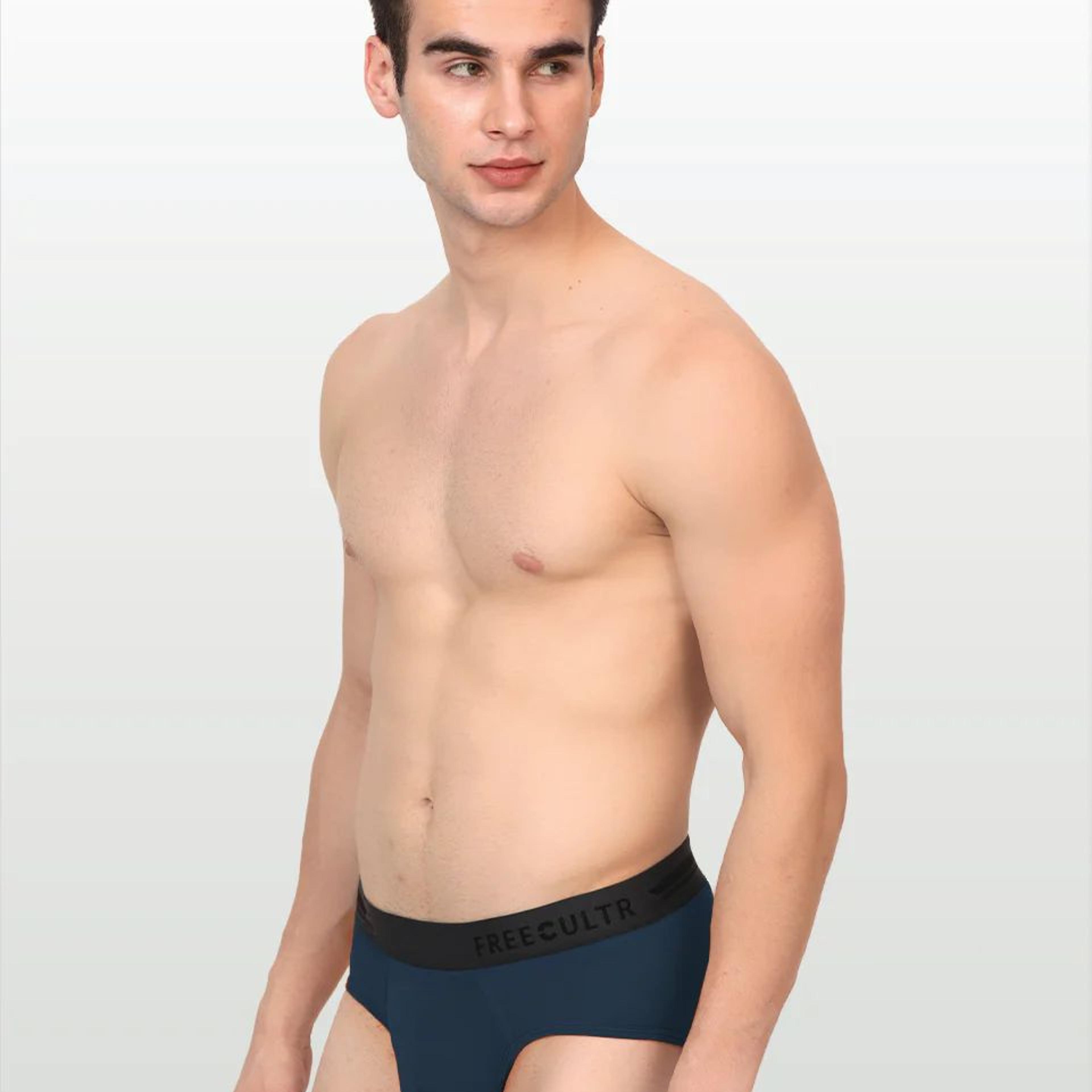 Men's Anti-Bacterial Micro Modal Brief in Contrast Waistband (Pack of 1)
