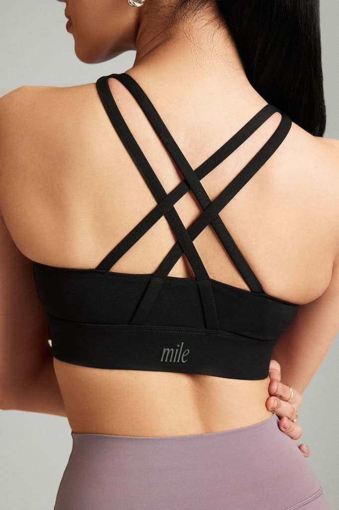 Black LevelUp Front Zip Sports Bra — photo 5
