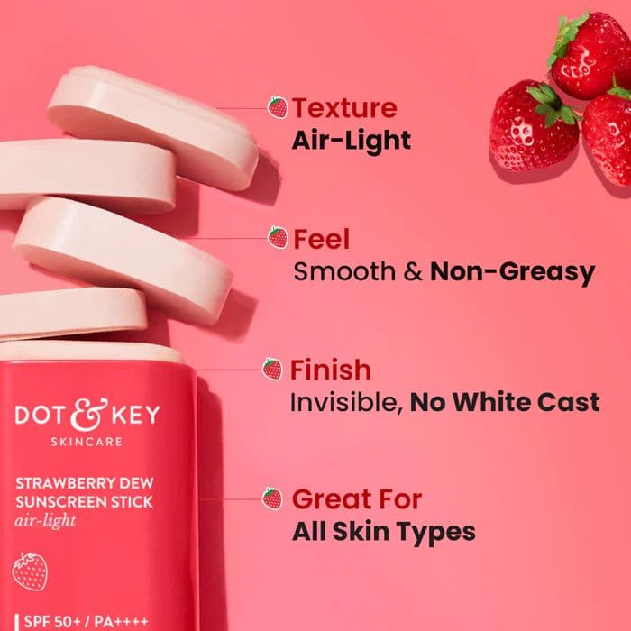 Strawberry Sunscreen Stick, In-Vivo Tested SPF 50+ PA++++ — photo 3