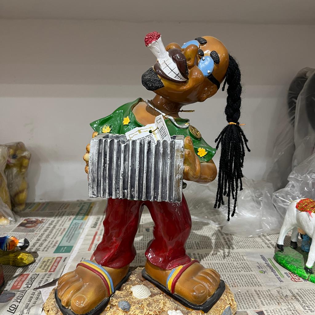 Bob Marley Bust | Statue | Ceramic | Red, Green, Yellow, Black, White