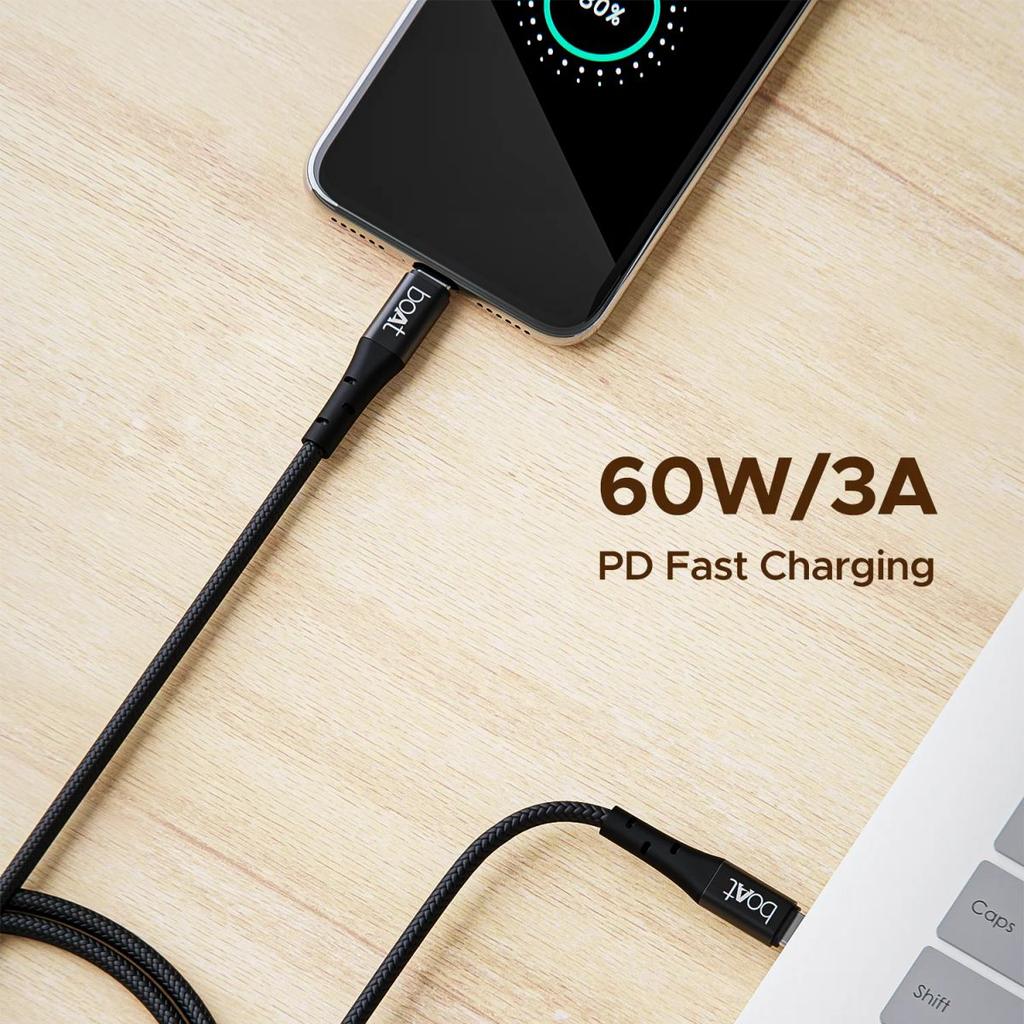 boAt C300 Fast Charging Cable | Charging Cable with 480 Mbps Data Transfer, 1.5m Cable Length, 10,000+ Bend Lifespan — photo 7