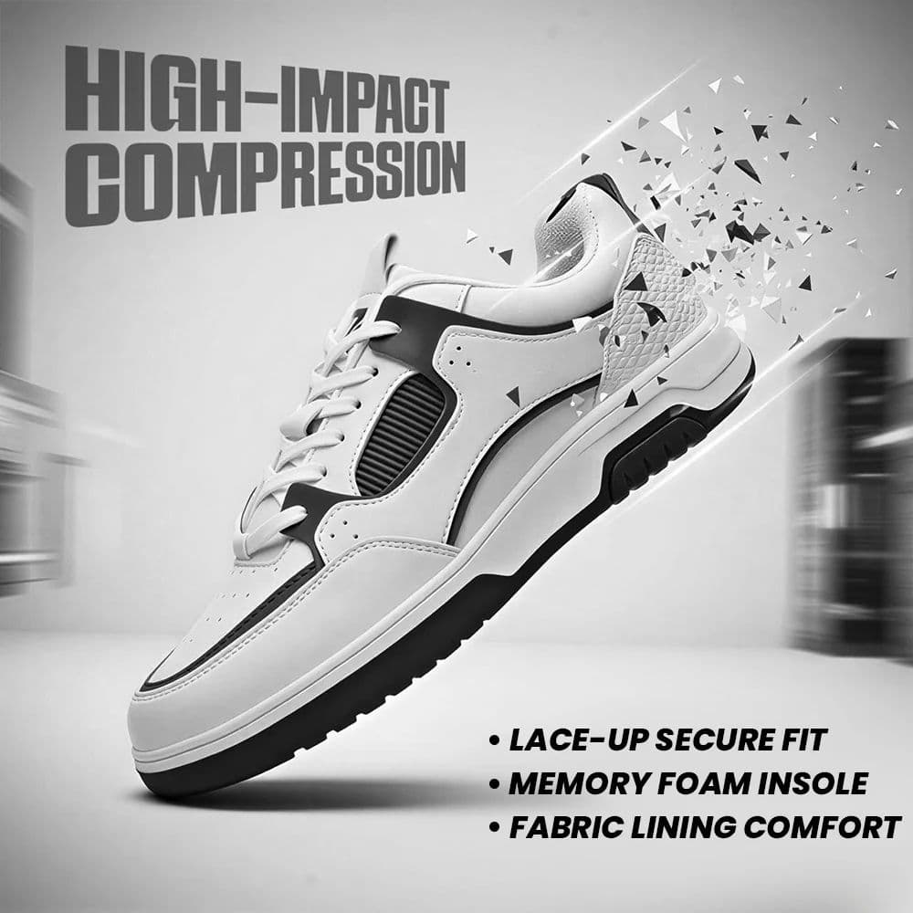 LEAP7X White Casual Lacing Sneakers for Men JETSTEP-E by Liberty — photo 3