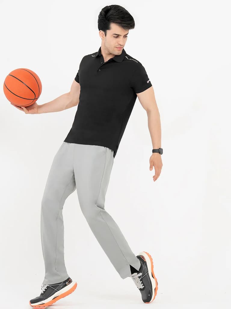T Shirts for Men in Black | Printed Polo T Shirt — photo 4