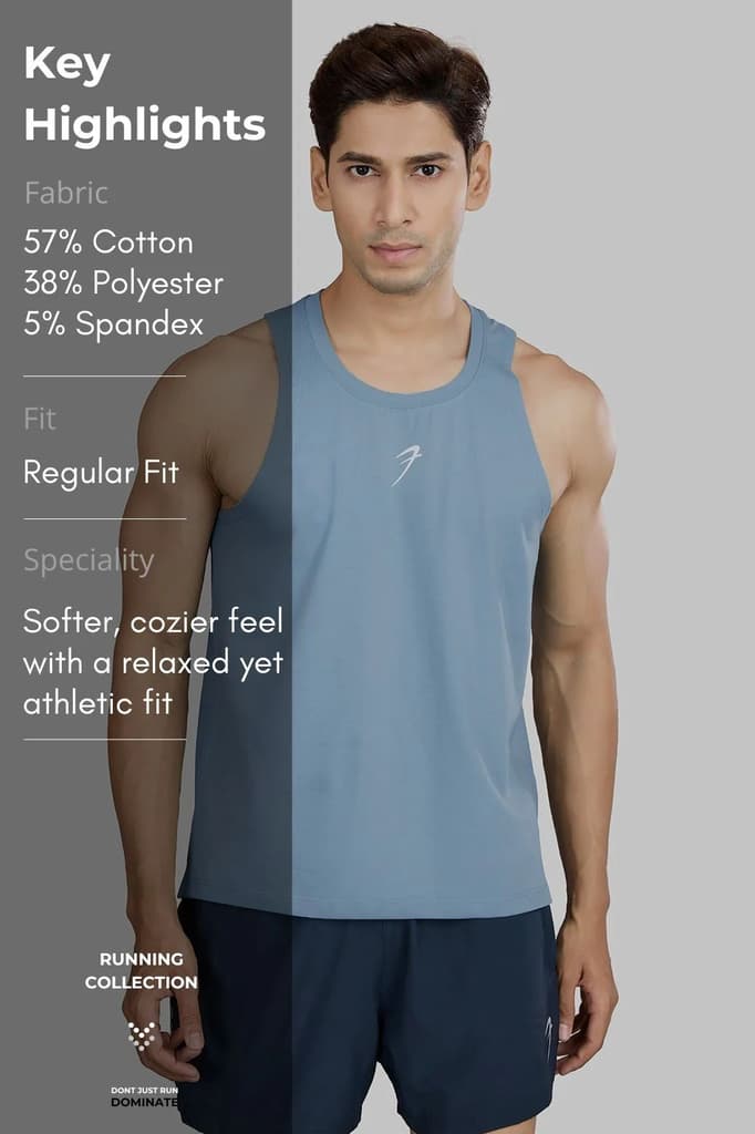 Pulse Running Tank Light Blue — photo 6