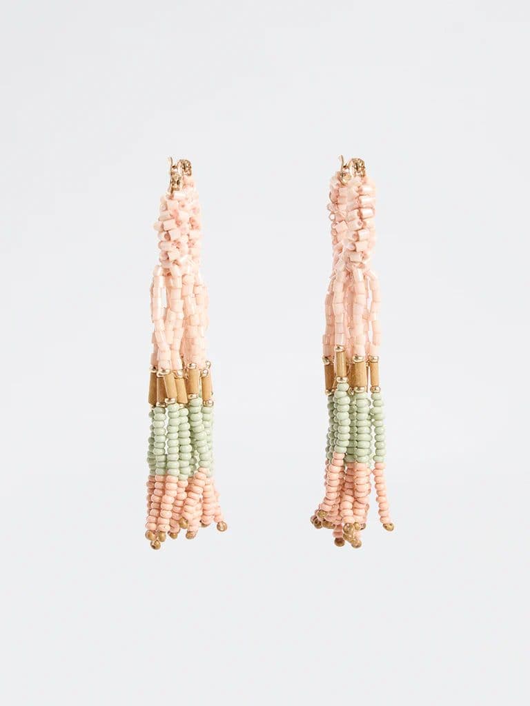 Westside Accessories Multicolour Beaded Dangler Earrings