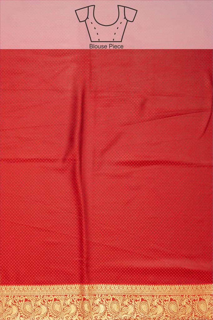 Mimosa Women's Woven Design Kanjivaram Style Art Silk Saree With Blouse Piece : SA00001609GRNFREE — photo 9