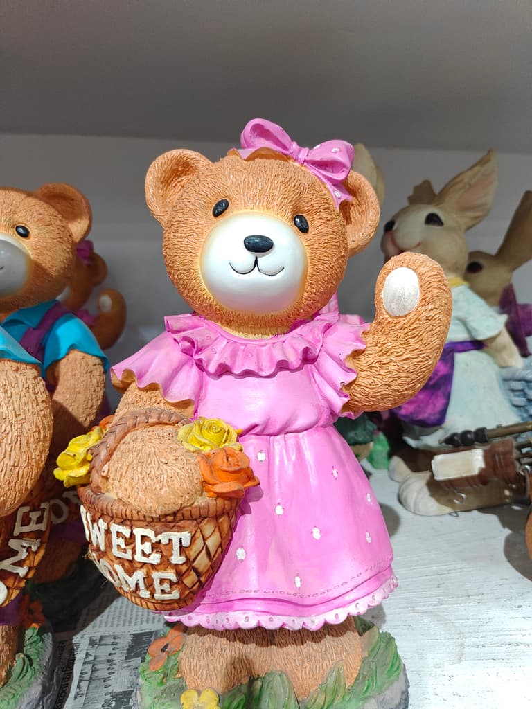 Pink Teddy Bear | Stuffed Animal | Plush | Sweet Home