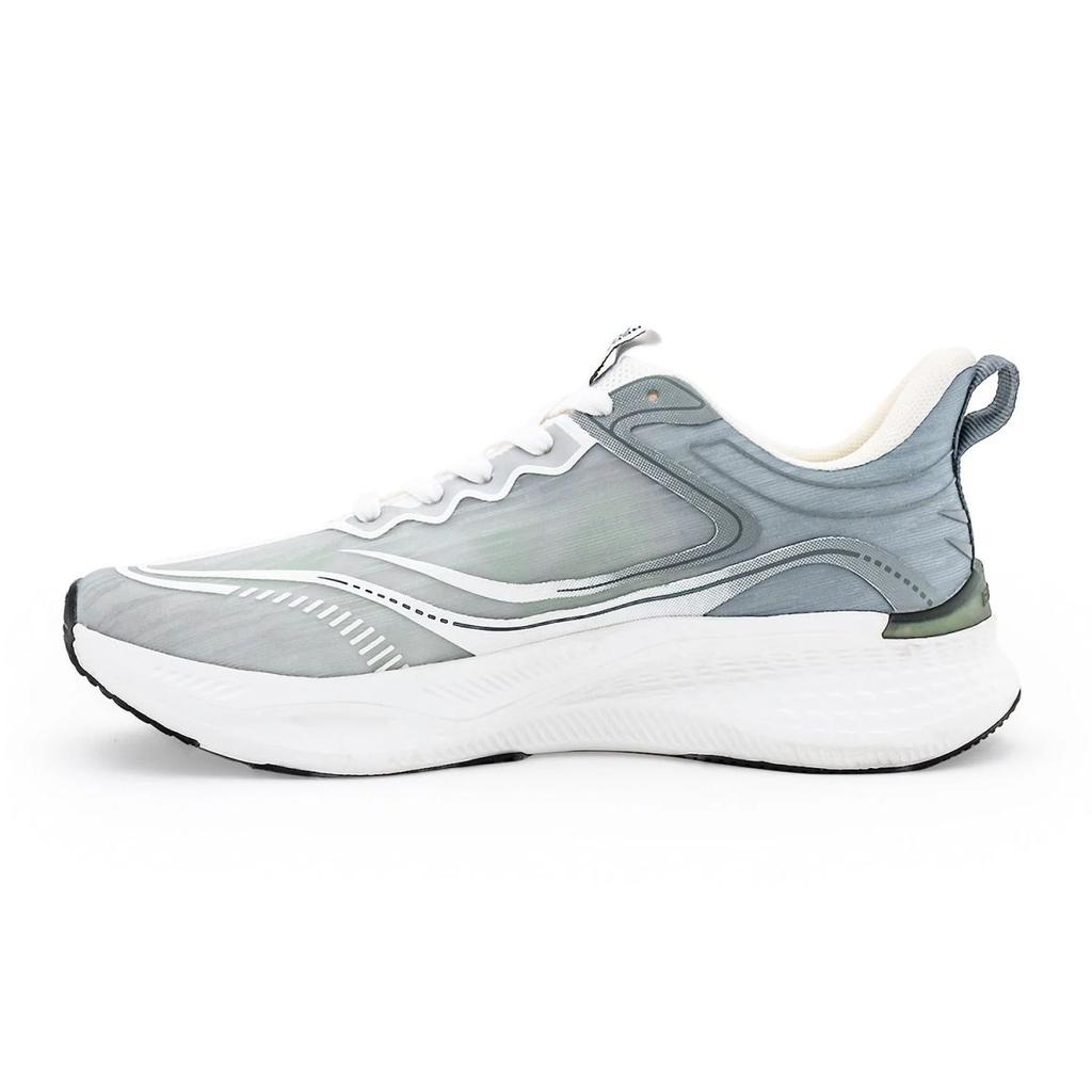 Athleisure Sports Shoes for Men in White and Green | Low-Cut Shoes. — photo 3