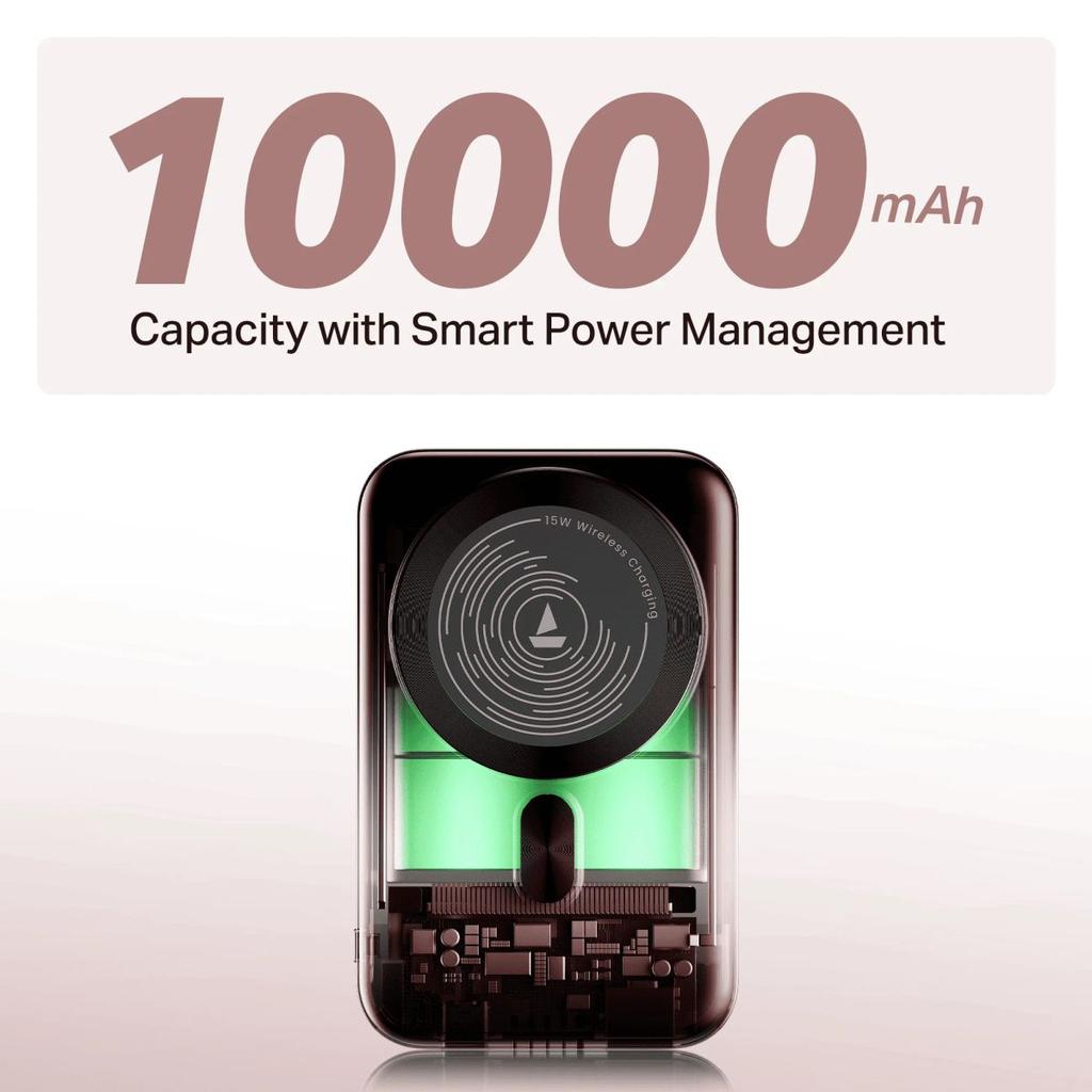 Energyshroom PB331 Magnacharge | Powerbank with 22.5W Fast Charging, 10,000mAh, 15W Magnetic Wireless Charging, 12-Layer Smart IC Protection, 3 Output Ports — photo 10