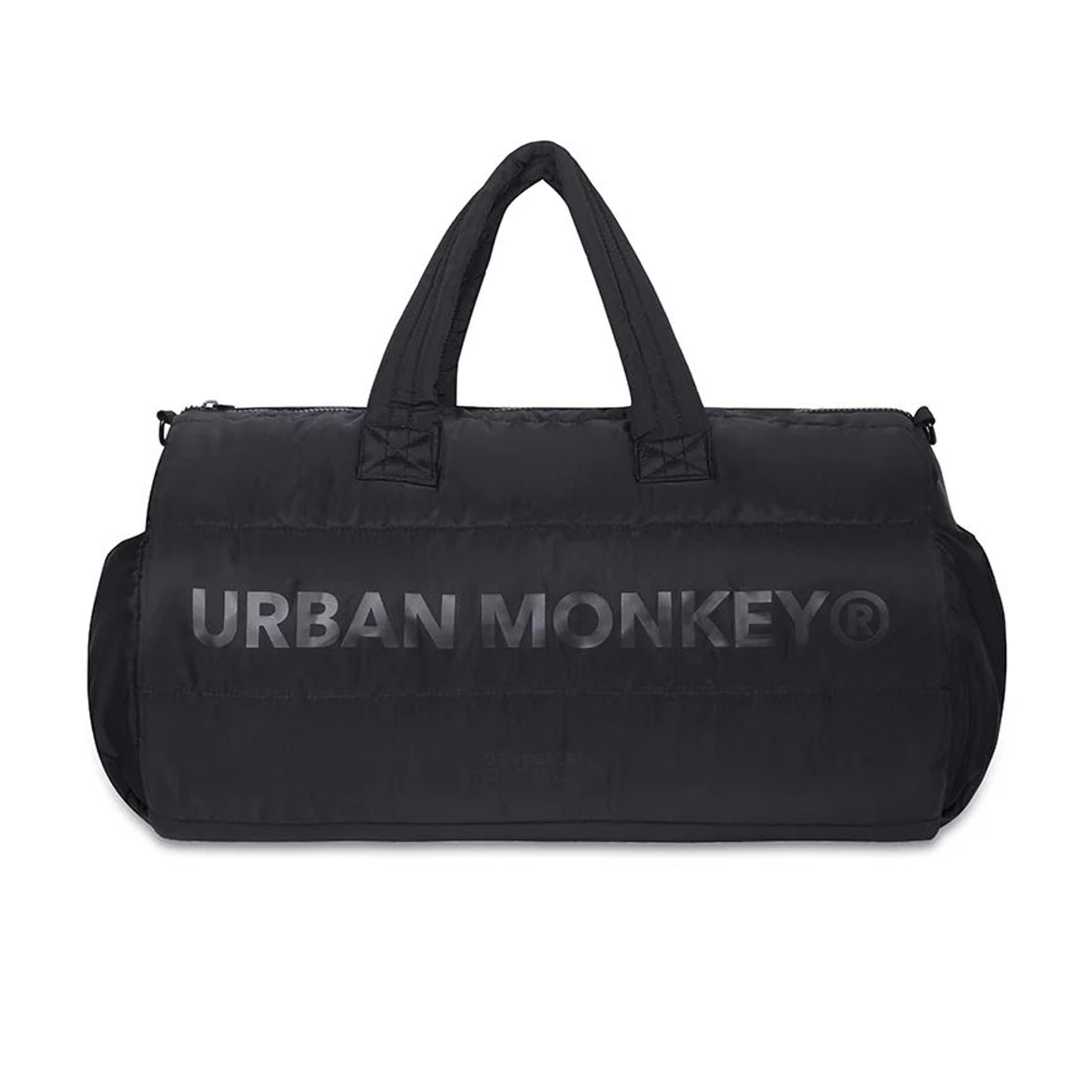 Puffer Duffle Bag // Black On Black