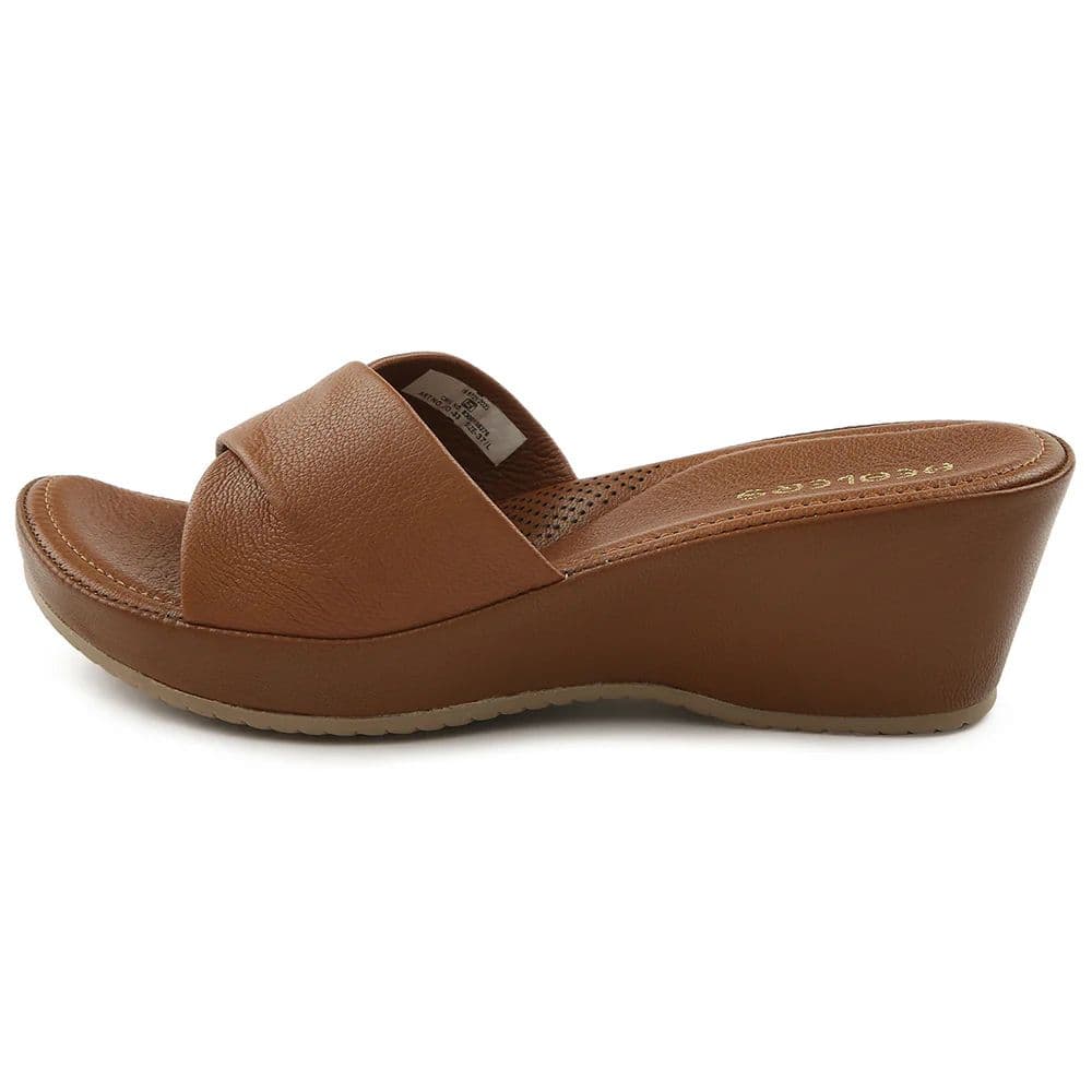 Healers Tan Casual Sandal For Women JD-33 By Liberty — photo 3