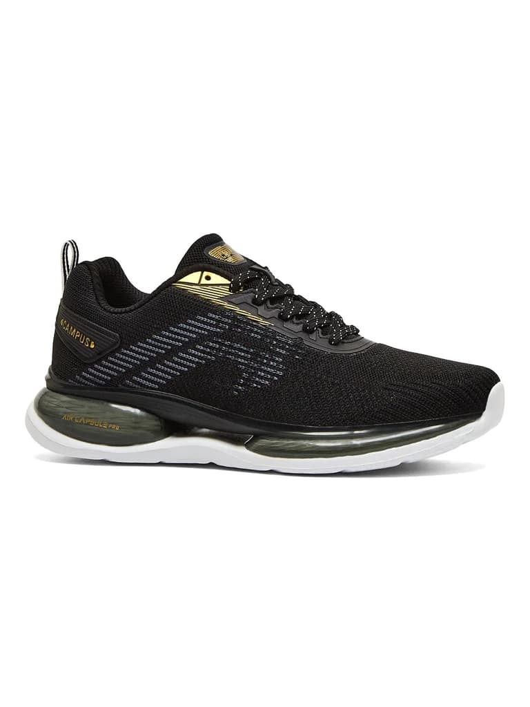 AMINO Black Men's Running Shoes — Black / 6