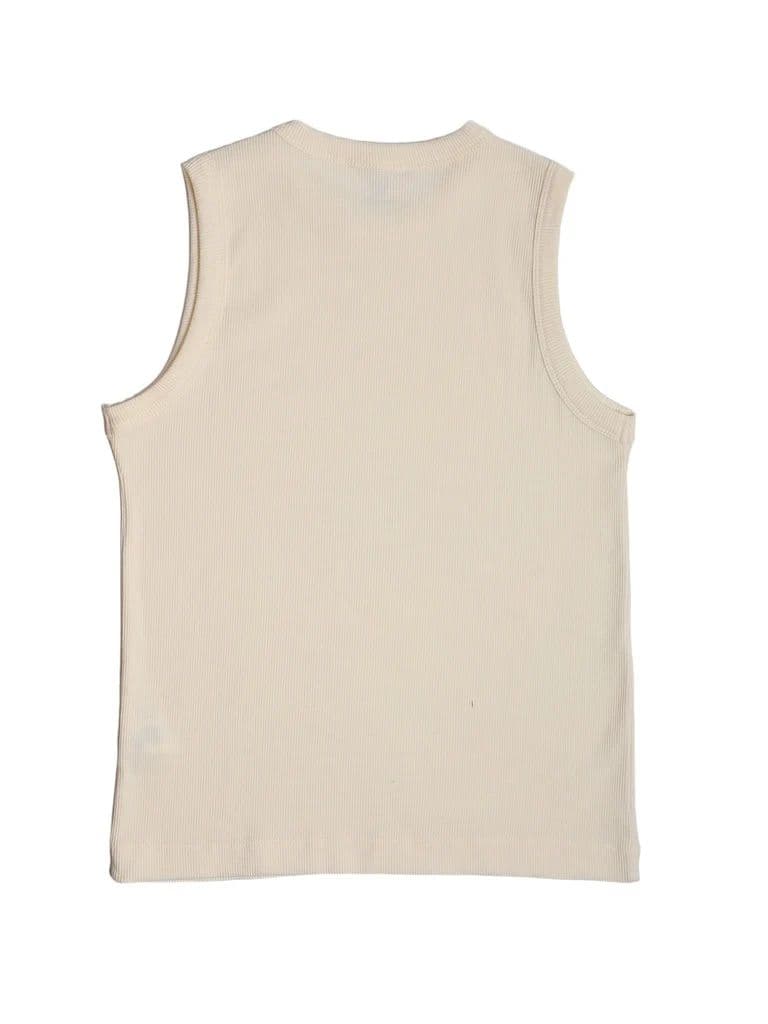 Y&F Kids Boys Off-White Cotton-Blend Vest — photo 4