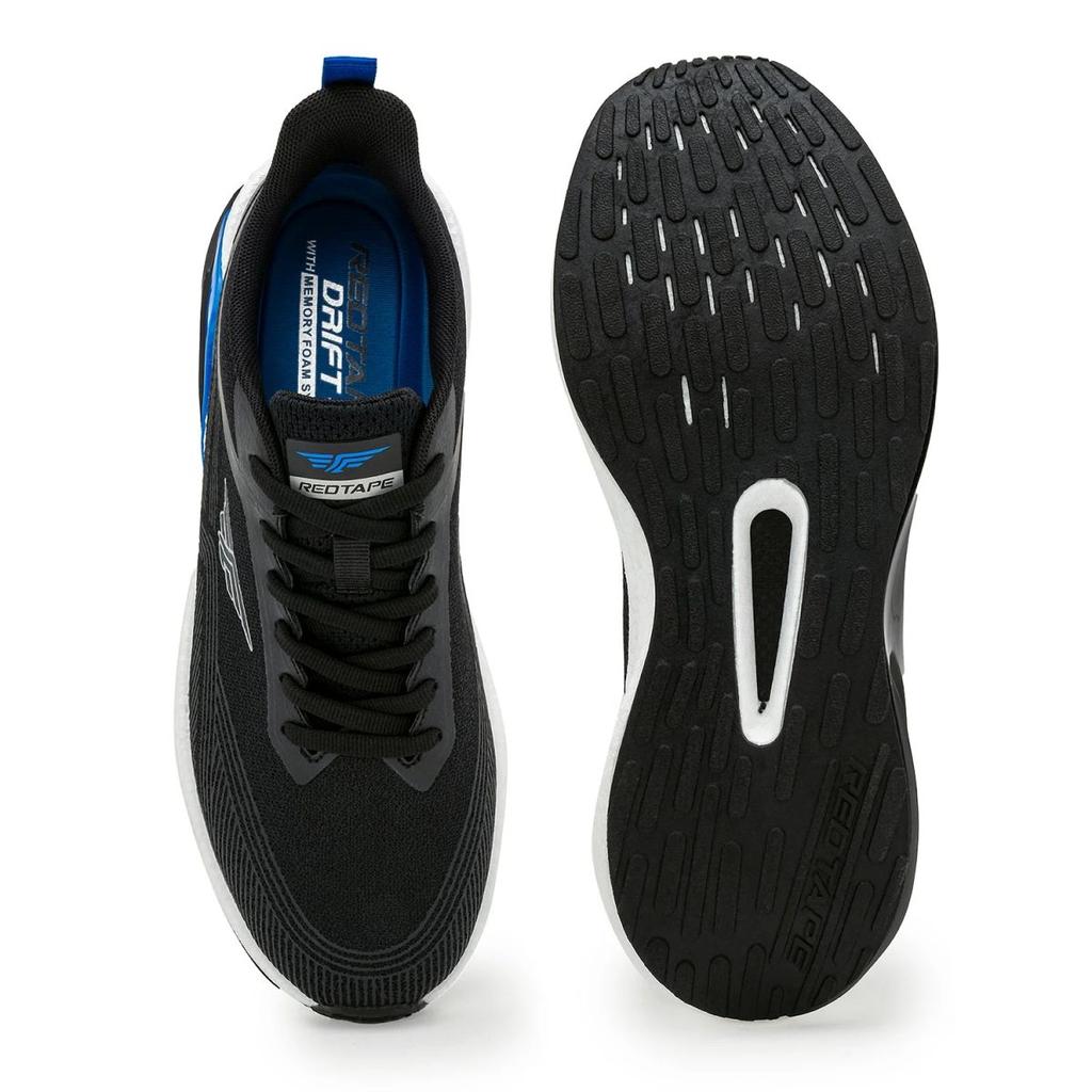 Athleisure Sports Shoes for Men in Black and Blue | Low-Cut Shoes. — photo 5