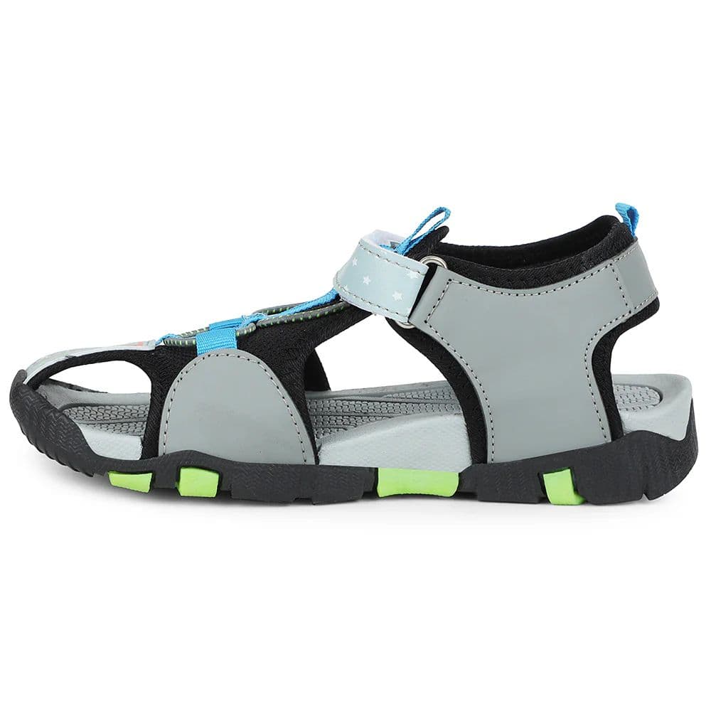 Lucy & Luke Grey Casual Sandal For Kids ZOOT-1 By Liberty — photo 3