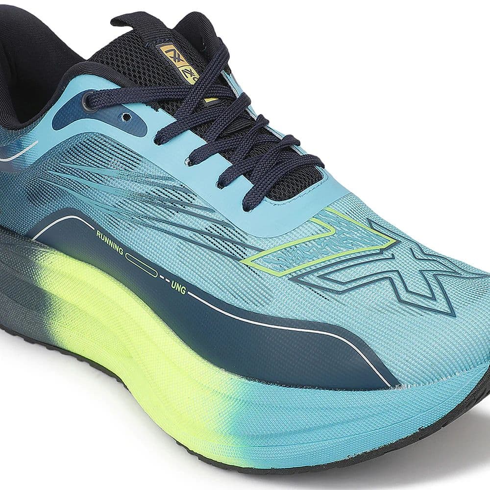 Leap7X ZLP-XM-19 Sea Green Sports Lacing Running Shoes for Men By Liberty — photo 5