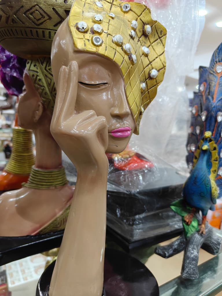 Gold Statue Head | Decorative | Art | Gold