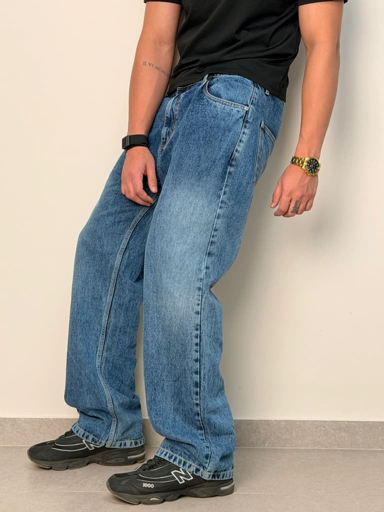 Pleat Game Baggy Jeans — photo 4