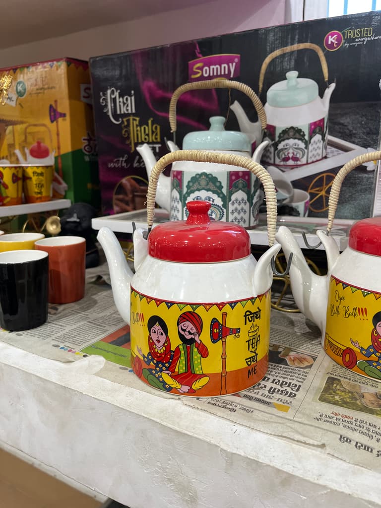 Yellow Teapot with Designs | Teapot | Ceramic | Yellow | Designs