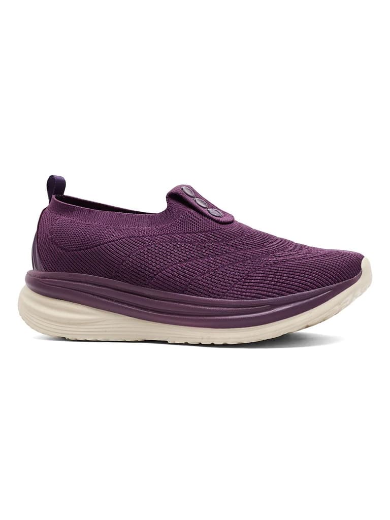 GLIMO Purple Women's Walking Shoes — Purple / 4