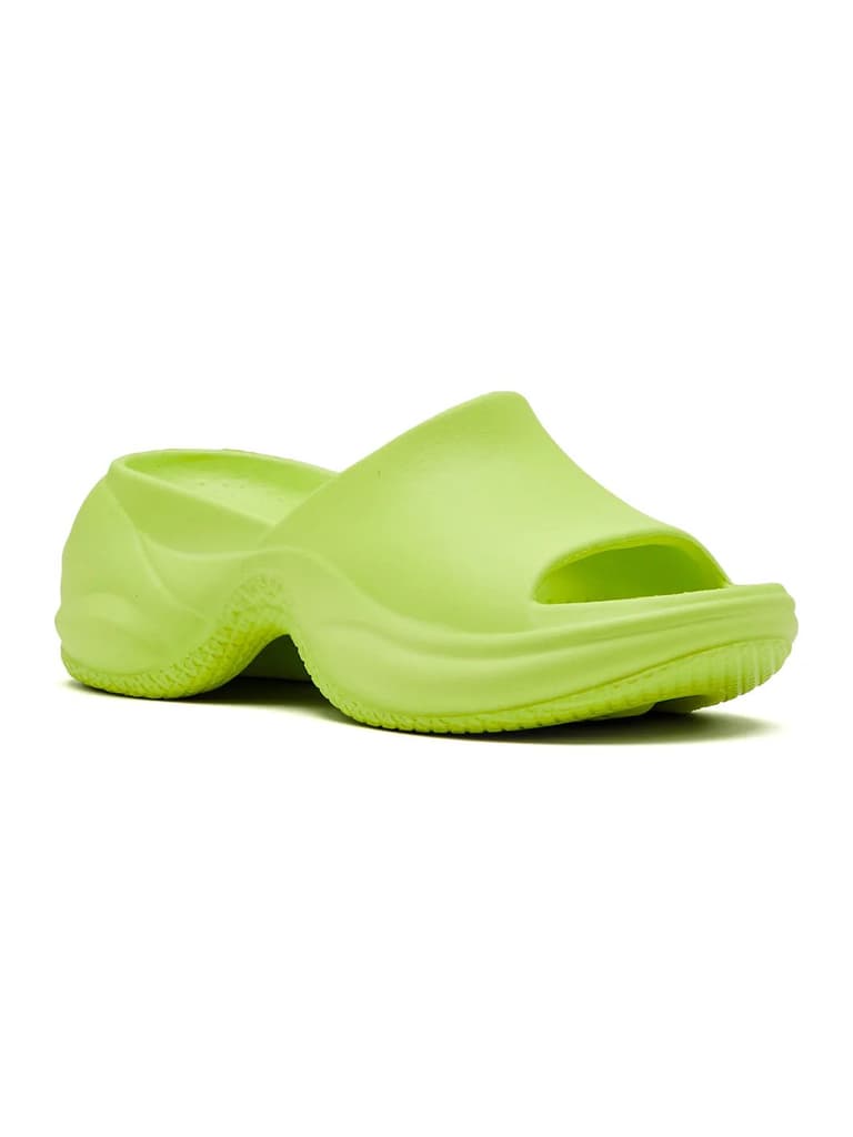 GCW-7008 Green Women's Slides — Green / 4