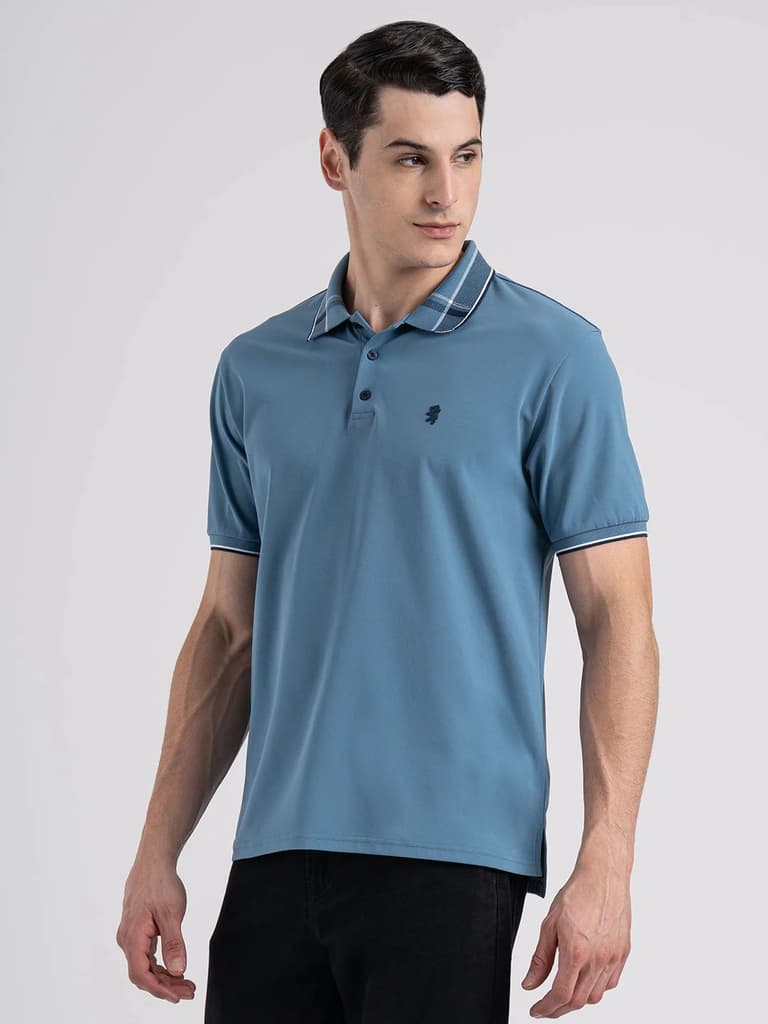 Jacquard Collar Polo T-shirt for Men | Premium Comfort | Sharp Look